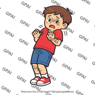 Child shrinking back