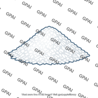 White powder pile