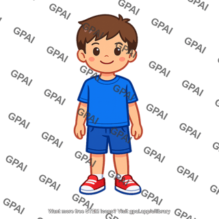 Young boy standing