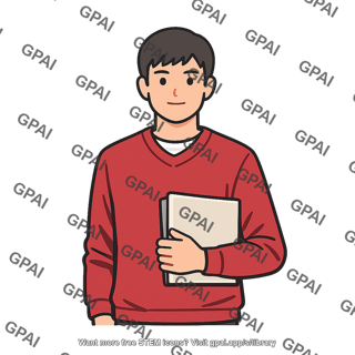 Student holding folder
