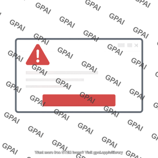 Warning popup window