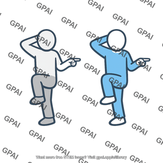 Person imitating behavior