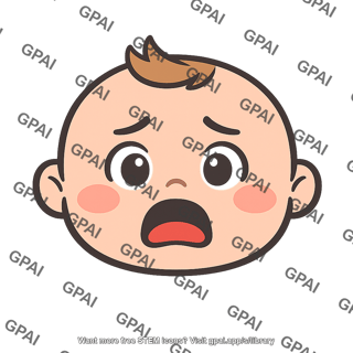 Infant face fearful