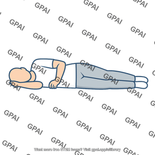 Person lying on side