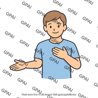 Man supportive gesture