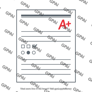 Graded exam paper
