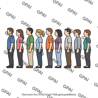 Line of people