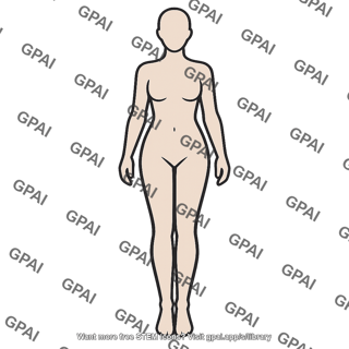 Female body silhouette