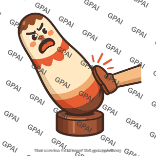 Bobo doll kicked