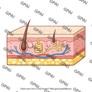 Skin with embedded structures
