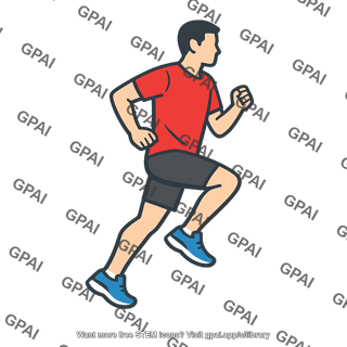 Person jogging