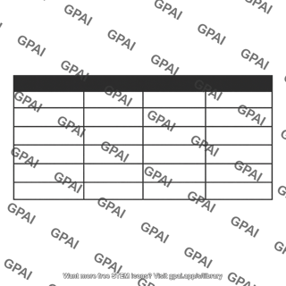 Empty table grid