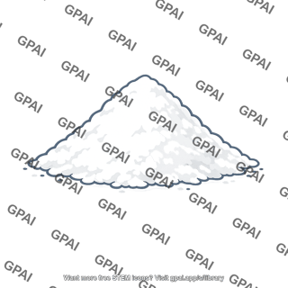 White powder pile
