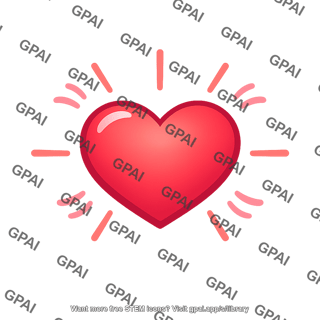 Radiating heart icon