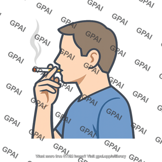 Person smoking