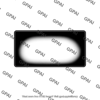 Black frame with white glow