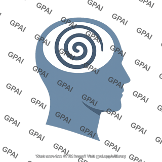 Human head with spiral
