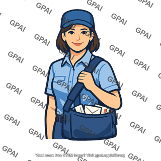Mail carrier woman