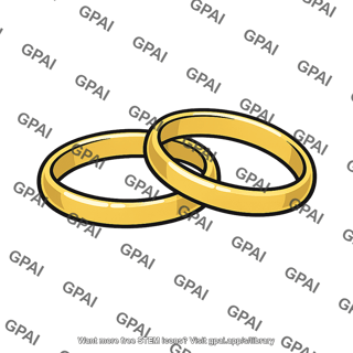 Pair of gold wedding bands