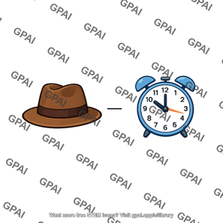 Word pair hat clock