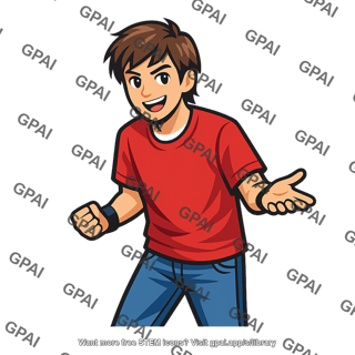 Confident young man