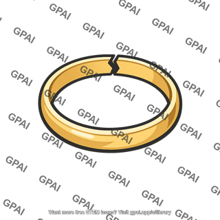 Divorce ring cracked