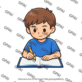 Child doing homework