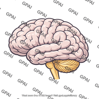 Brain lateral realistic