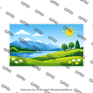 Pleasant scene picture
