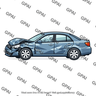 Automobile damaged