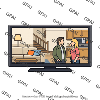 Sitcom television screen