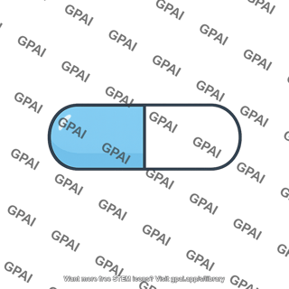 Blue white capsule