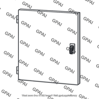 Enclosure hinged door panel