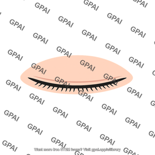 Outer eyelid closed