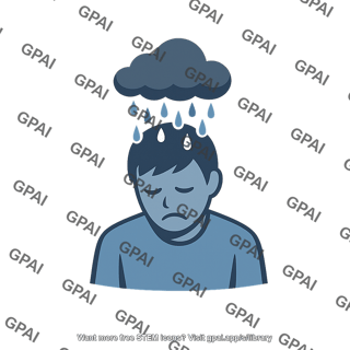 Depression rain cloud