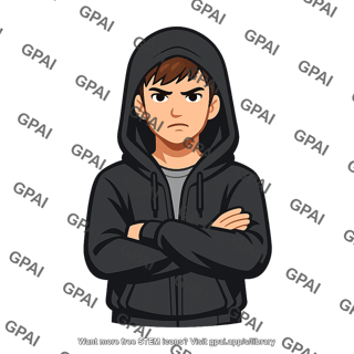 Man in hoodie arms crossed