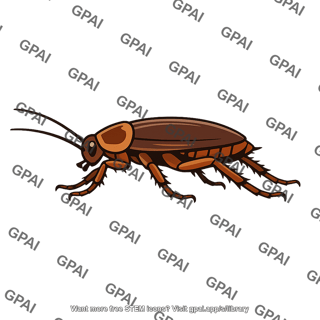 Cockroach crawling