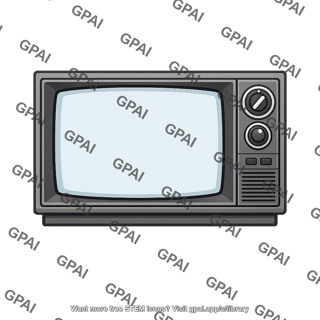 Classic television set