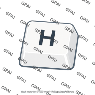 Keyboard key h