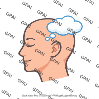 Dreaming human head