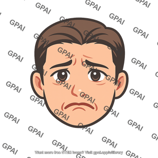Human face distressed