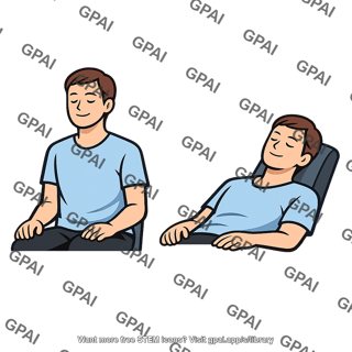 Person deeply relaxed