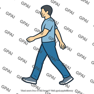 Human figure walking