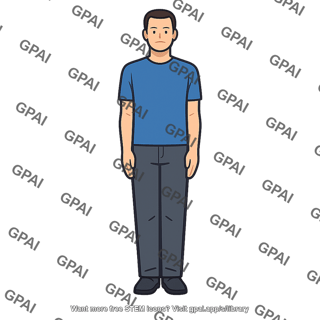 Rigid posture person