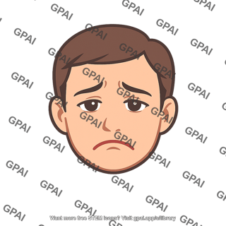 Facial expression sad