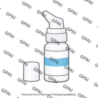 Nasal spray bottle