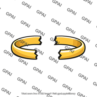 Divorce ring broken halves