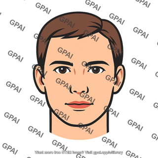 Face drawing colored