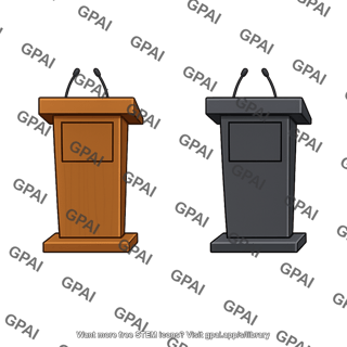 Speech podium