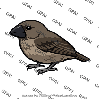 Darwin finch thick beak